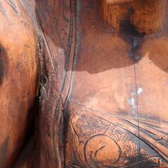 バリ・木彫り・女性像・No.200708-322の画像