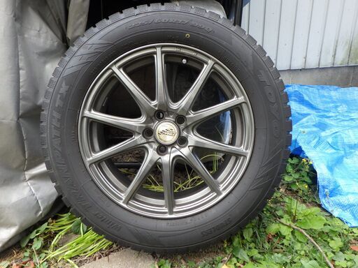 スタッドレスタイヤ　4本　225/60/17　汎用ホイール共　XV　GT7