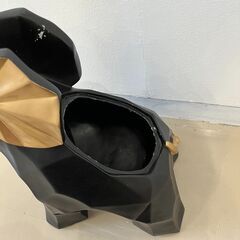 像のオブジェ ガラステーブル ティッシュボックスも収納加納 難あり