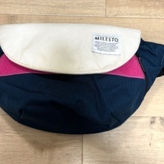 MILESTO  ミレスト　ボディバッグ ネイビー ピンク　ショ...