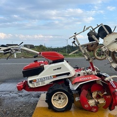 シバウラ　マルチ張り 耕運機 管理機　SR112 マルチャー 畝立て 畝形成機　耕耘機 園芸 畝立 マルチ ビニール成型機 丸畝 芋 甘藷 タバコ 10.5馬力の画像