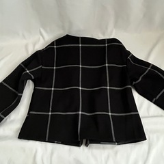 HMSN ジャケット　パンツセットアップ　XL黒チェック　ウールの画像