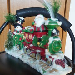 クリスマス　サンタの汽車　中古品の画像