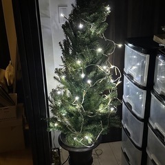 クリスマスツリー150cm LED電飾　木製オーナメント