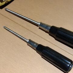 ベッセル貫通プラスドライバー　木柄　2本セット