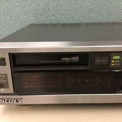 ソニー　Video Hi8　ビデオデッキ　EV-S2500　カラー表示なし　中古　ジャンク　引き取りの画像