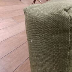 ★ジモティ割あり★ ベルーナ ソファ グリーン H60×D60～90×W115～148 クリーニング済み TK3542の画像