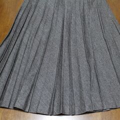 【まとめ買い対象】その⑤ ウール80%プリーツスカート 日本製の画像