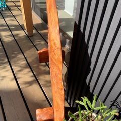 #値下げしました   手渡し希望    衝立  木彫りの虎   一枚板の画像