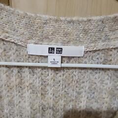 UNIQLO レディース トップス 長袖 ローゲージVネックカーディガン Lの画像