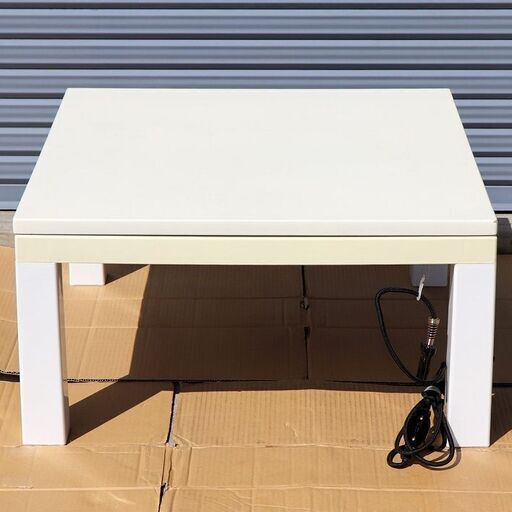 【20241124受付終了・J売】ニトリ・フラットヒーターこたつ・FK14-75F WH・暖房器具・No.200708-052
