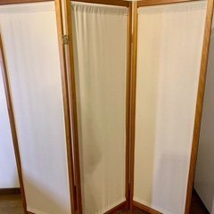 木製　帆布パーテーション