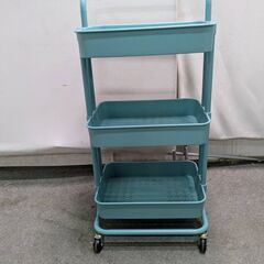 ☆中古￥2,000！キャスター付きキッチントロリーラック　家具　...