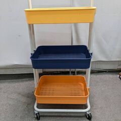 ☆中古￥2,000！キャスター付きキッチントロリーラック　家具　...