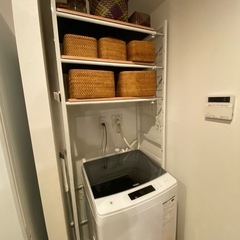 ランドリーラック　白の画像