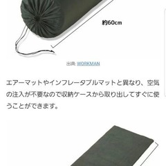 ワークマン　ポータブルマットレスの画像