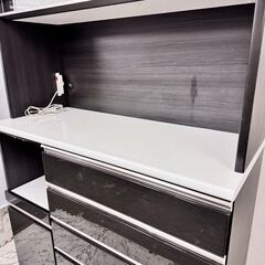 20469 2枚ガラス扉キッチンボード（引出2段ソフトクローズ）幅120