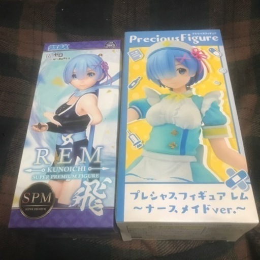 リゼロ レム 美少女フィギュア二体セット 未開封 中古品 現状渡し
