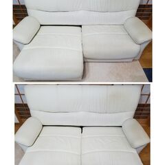 商談中）　ソファー　2.5人　アンティーク　ソファベッド　白の画像