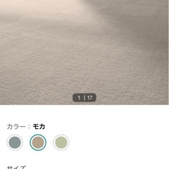 【新品未使用】ニトリカーベット　200×240cm モカ色