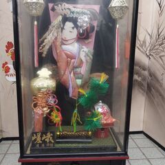 羽子板/初正月飾り/雛飾り/ケースに汚れアリ（