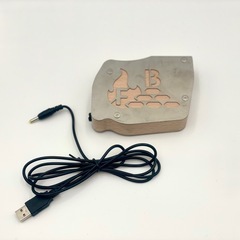 【未使用】暖炉や焚火の火起こしに 木製 バーベキュー ふいご キャンプ アウトドア 送風機の画像