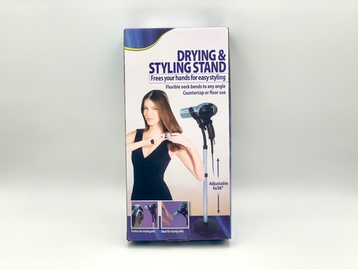 【未使用】ヘアドライヤー スタンド ホルダー ラック ハンズフリー フック クリップ 置き 卓上 据置型 取り外し 長さ調節可能