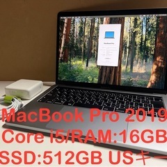MacBook Pro 13インチ 2019 A1989 16G...