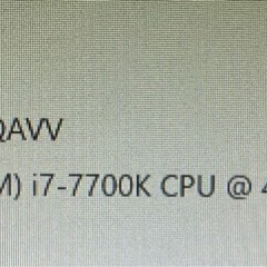 自作パソコン　i7 7700kの画像