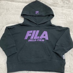 FILA フィラ パープルロゴフーディパーカー ブラック ベビー...