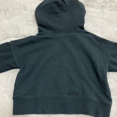 FILA フィラ パープルロゴフーディパーカー ブラック ベビーキッズ90サイズの画像