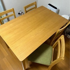 NITORI ニトリ　ダイニングテーブルセット　ダイニングテーブル　椅子4脚