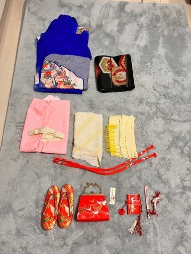 七五三着物 7歳　フルセット