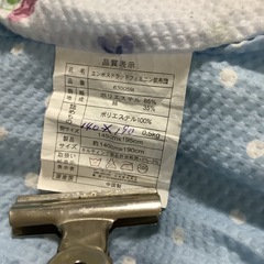 ☺️ 肌掛布団　掛布団　S145✖️195cm  水色に花柄の画像