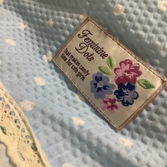 ☺️ 肌掛布団　掛布団　S145✖️195cm  水色に花柄の画像
