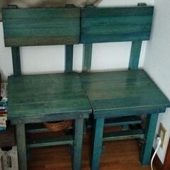 【商談中】天板タイル貼り　ダイニングテーブル/ドレッサーの画像