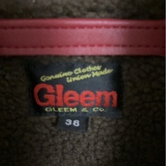 Gleem レザー ジャケット 38 赤の画像