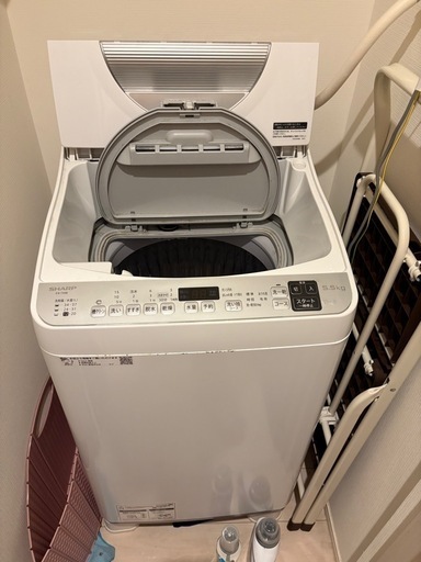 SHARP 縦型洗濯機 ES-TX5E-S 2021年製