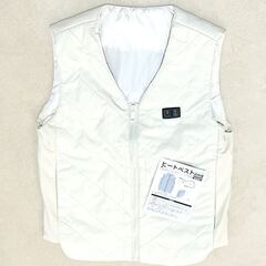 【お話中】新品未使用✨ホワイト✨M 電熱ベスト ヒーターベスト ...