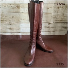 ルカグロッシ【22㎝位】ロングブーツ☆クリーニングお手入れ済2335