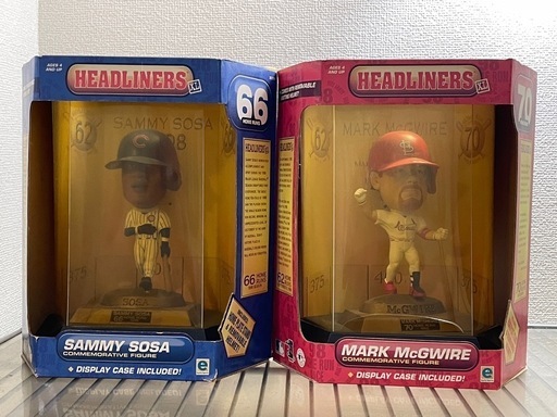 【未開封・損切り】1998MLBホームラン王対決記念フィギュア！マーク・マグワイヤ VS サミー・ソーサ