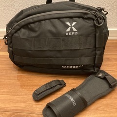 【美品】SHIMANO XEFO ショルダーバック＆ロッドホルダー