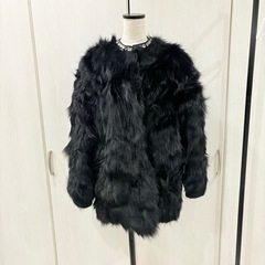 PRADA リアルファーコートプラダ　ブルーフォックス毛皮　の画像