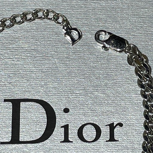 大幅値下げ‼️ 【美品】Dior ロゴプレート リボン ブレスレット