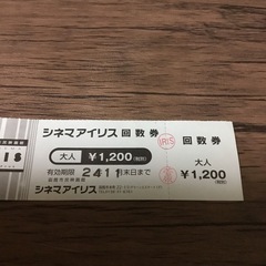 シネマアイリス回数券1枚（条件付き）