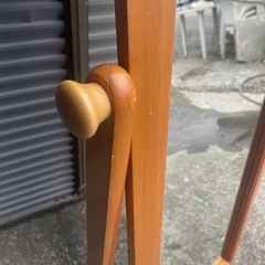 ●木製 姿見　全身鏡●キャスター付きの画像