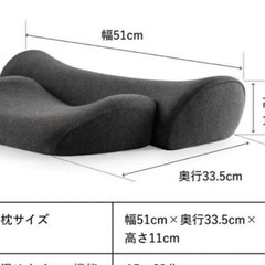 首と肩がホッとする枕 替えカバー付き 新品の画像