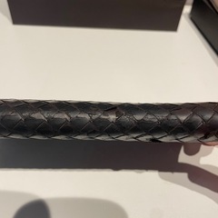 ボッテガヴェネタ　イントレチャート　ラウンドファスナー　長財布　ダークブラウンの画像