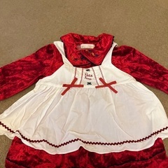 赤ワンピ 80cmの画像