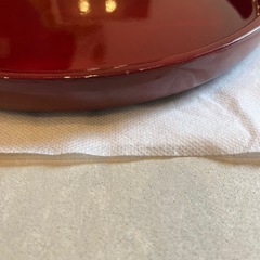 丸盆　漆器　お盆　赤色の画像